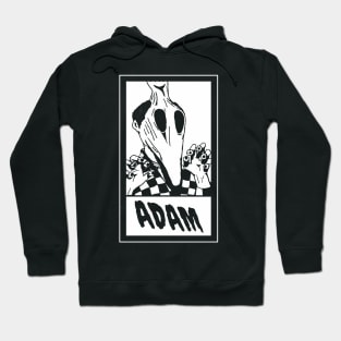 Adam Ghost Dead Monster Halloween 80's Horror Spooky Scary Character All Black Hoodie